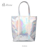 wholesale promotion summer fashion women holographic handbag beach bag