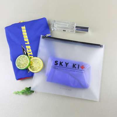 Reusable ziplock waterproof bikini bag plastic swimwear bag pvc swimwear packaging